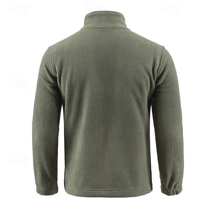Men's Stand-Collar Full-Zip Fleece Jacket – Casual Outdoor Wear