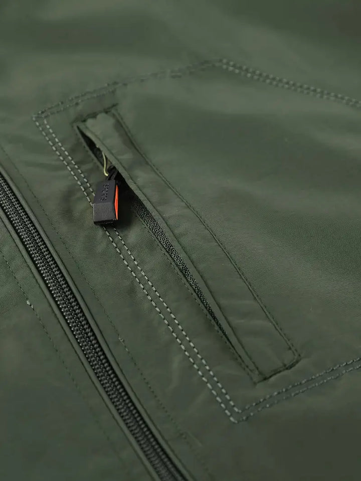 Men's Lightweight Hooded Windbreaker Jacket with Zip Pockets for Outdoors