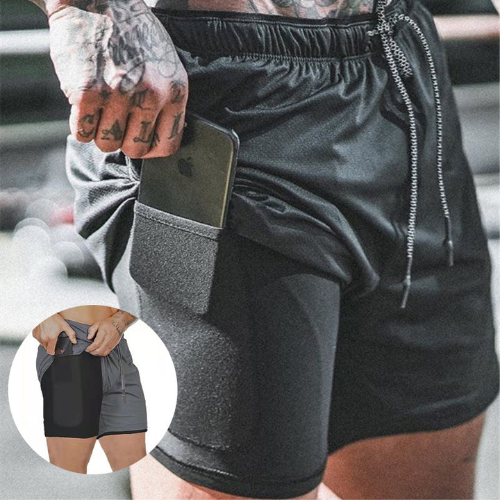Pocket Compression Shorts With Pockets For Running-MODAUTLET