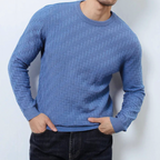 Men's Crewneck Sweatshirt - Classic Style and Comfort Blue