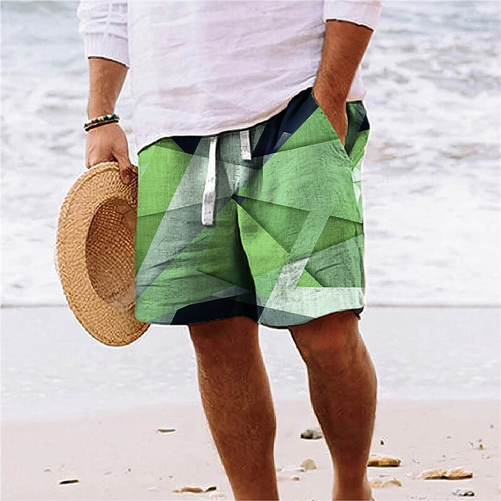 Men’s Printed Beach Shorts-MODAUTLET