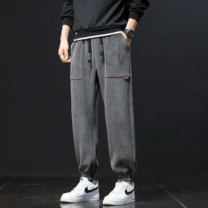 Cozy Canyon Corduroy Sweatpants for Ultimate Comfort-MODAUTLET