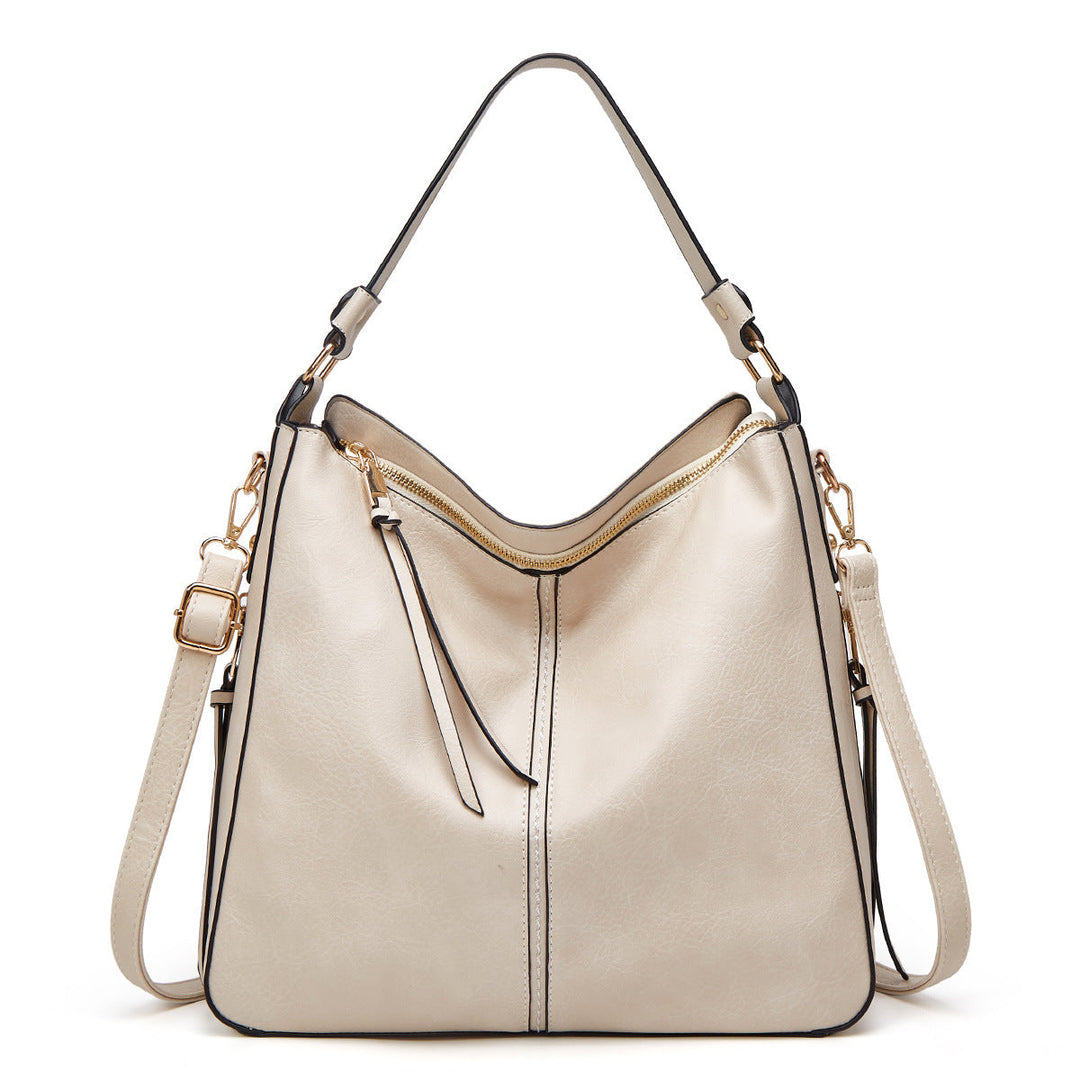 Zipper Bucket Messenger Bag-MODAUTLET