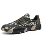 Men's Lightweight Woven Sneakers for Spring & Summer Army Green