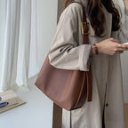 Minimalist PU Leather Bag For Women Everyday Essentials