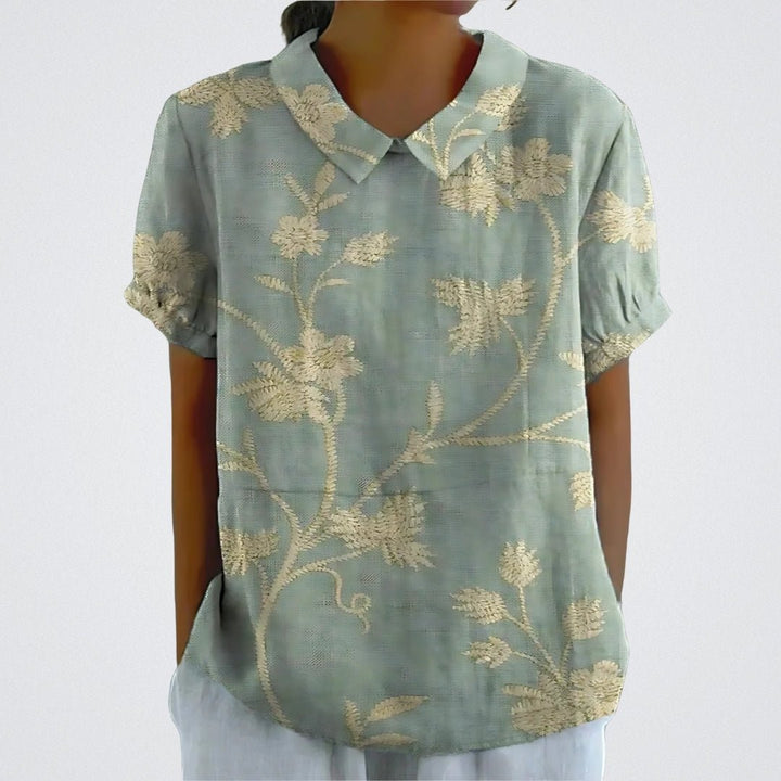 Women's Pastel Garden Blouse-MODAUTLET