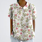 Women's Pastel Garden Blouse Light Pink