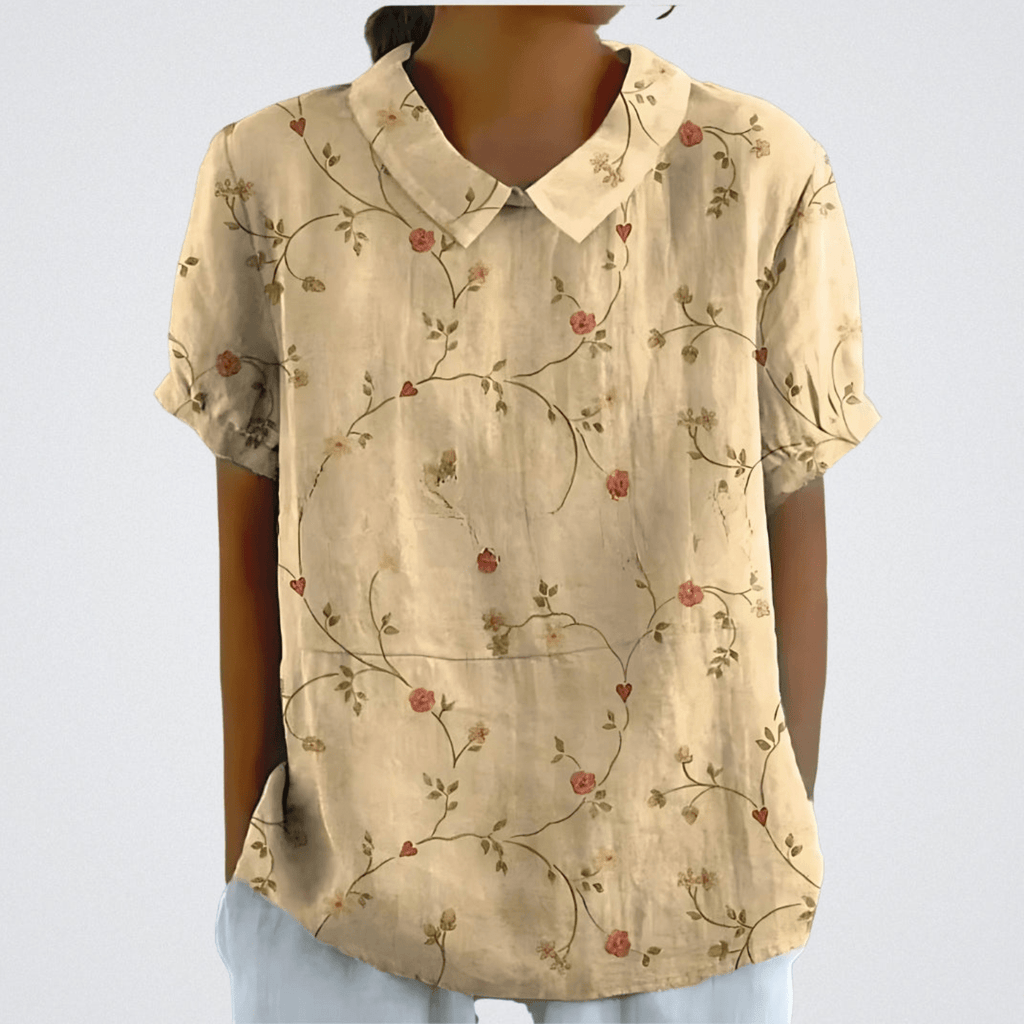 Women's Pastel Garden Blouse Yellow