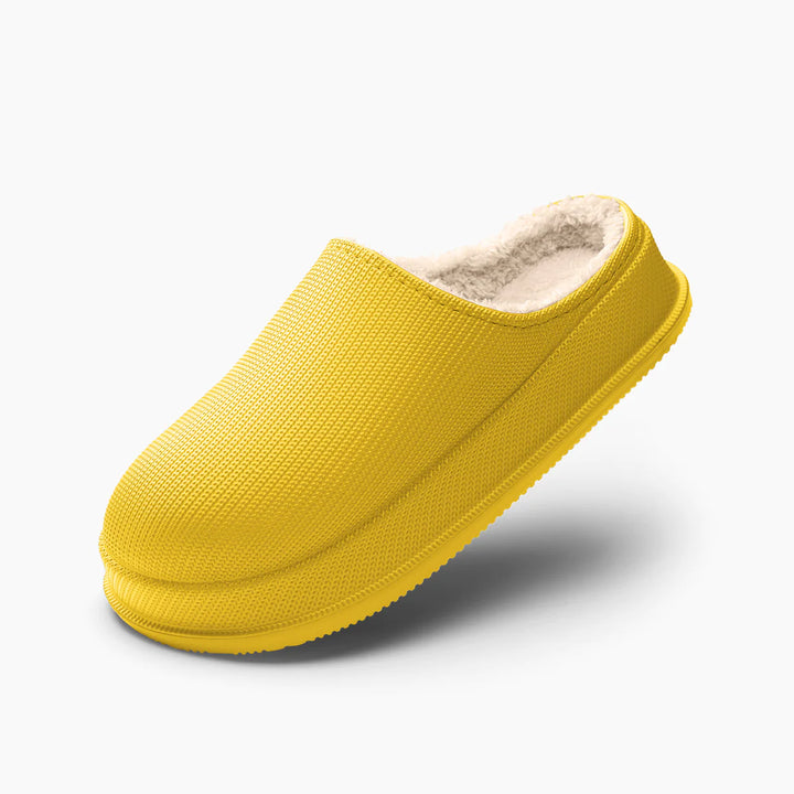 Women's Fluff Flops – Trendy and Comfortable Slippers Yellow