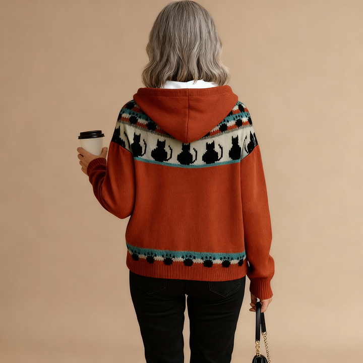 Women's Cozy Patterned Hoodie