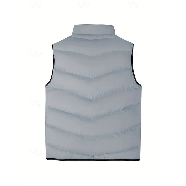 Herengewatteerd puffer-gilet