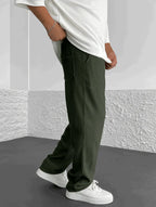 Men's Slim Fit Stretch Trousers for Style and Comfort