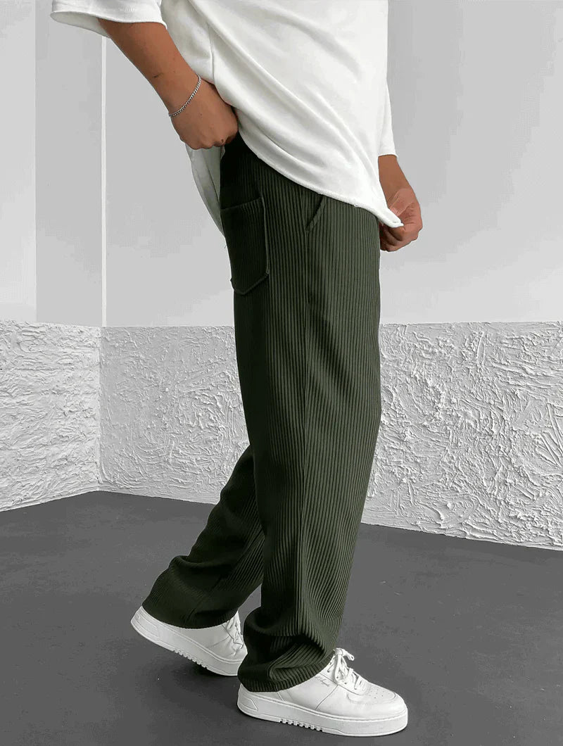 Men's Slim Fit Stretch Trousers for Style and Comfort