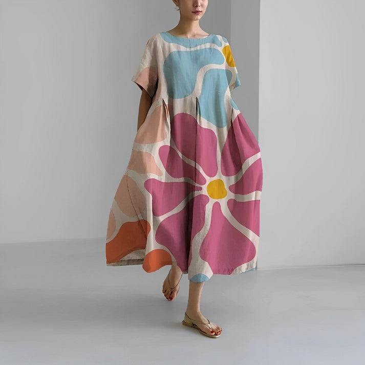 Jacklyn | Women's Relaxed Floral Midi Dress