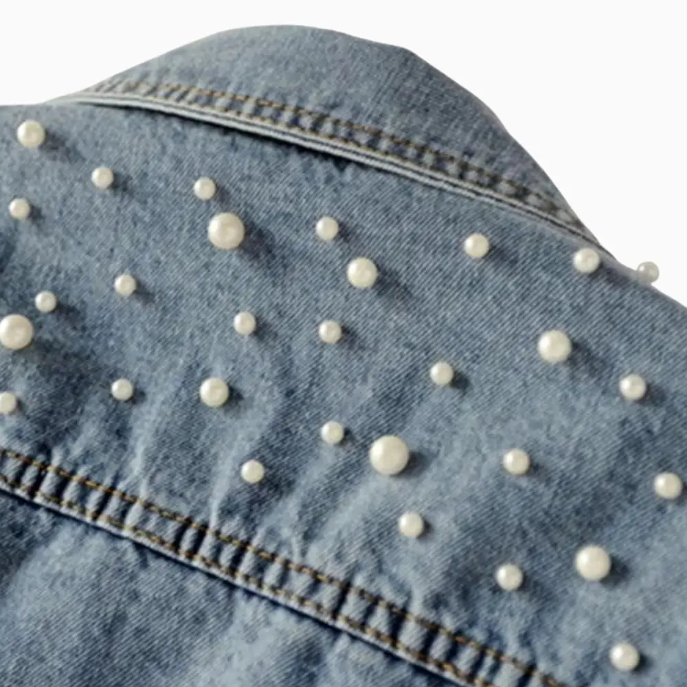 Pearl Denim Jacket for Women