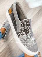 Women's Animal Print Canvas Sneakers