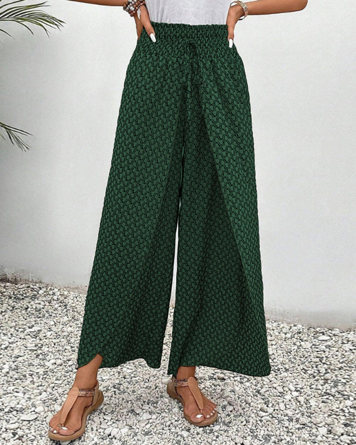 Women's Relaxed Wide Leg Trousers-MODAUTLET