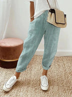Striped Pants For Everyday Wear Comfortable And Stylish Vert
