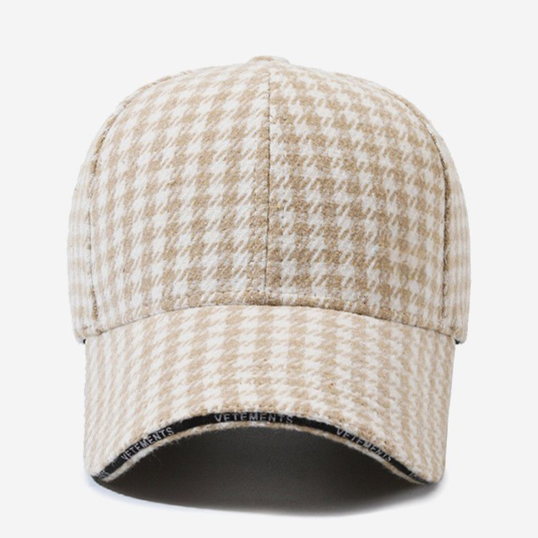 Vintage Houndstooth Cap-MODAUTLET