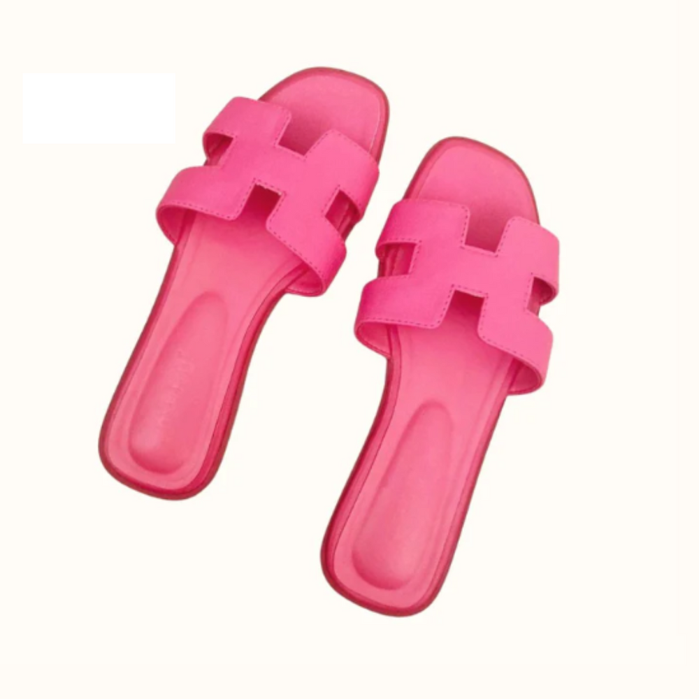 Comfort 'H' Design Sandals With Modern Design For Everyday Pink