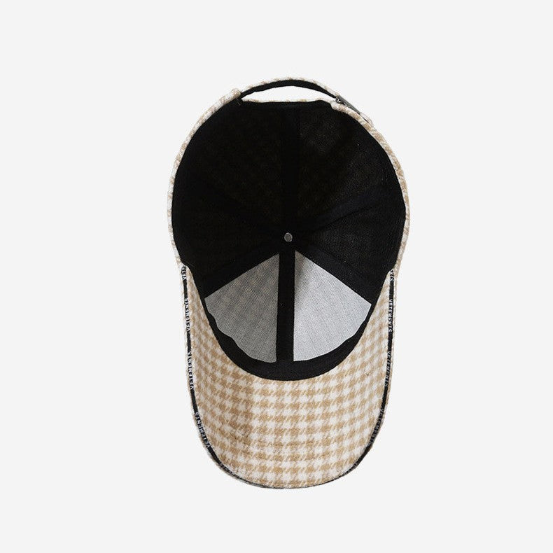 Vintage Houndstooth Cap-MODAUTLET
