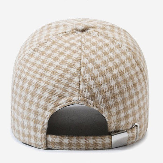 Vintage Houndstooth Cap-MODAUTLET