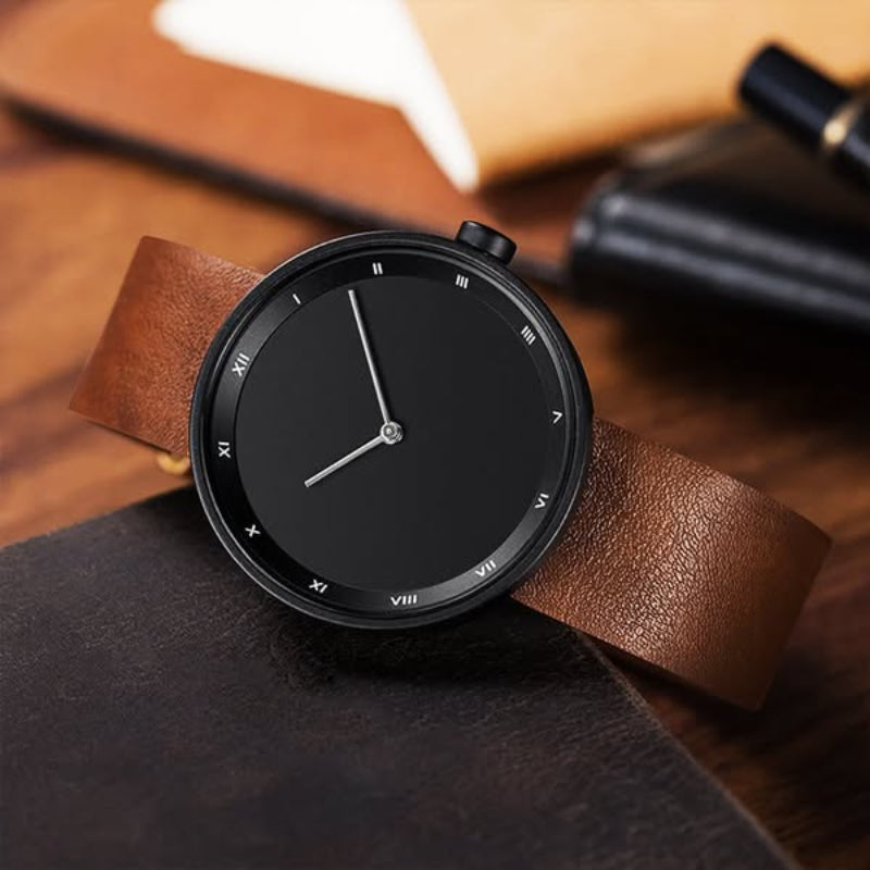 Minimalist Roman Numeral Wristwatch for Men – Timeless Elegant Design-MODAUTLET