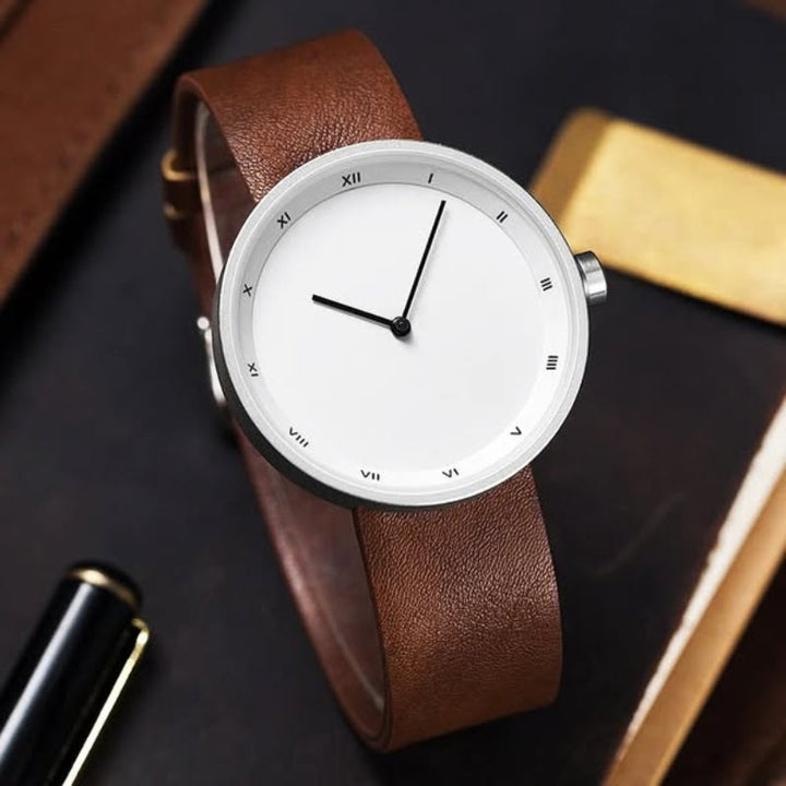 Minimalist Roman Numeral Wristwatch for Men – Timeless Elegant Design-MODAUTLET