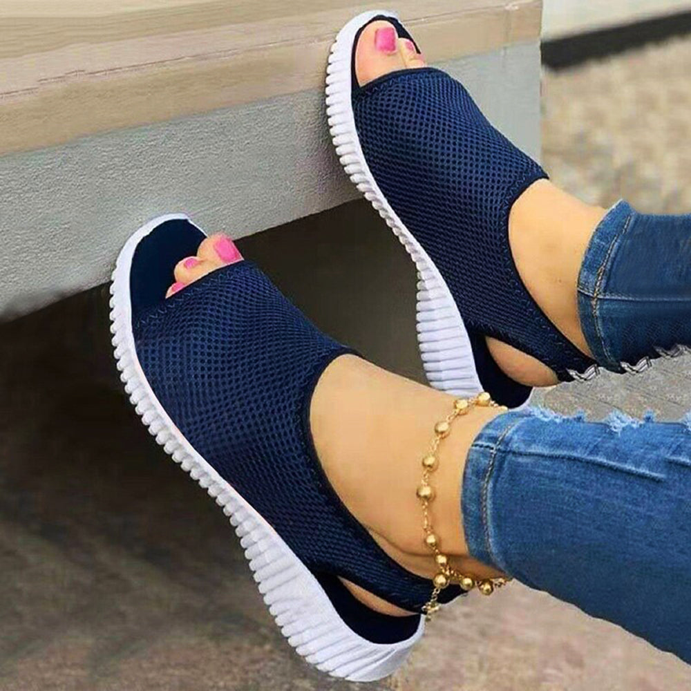 Women's Arch Support Orthopedic Slingback Sandals Blue