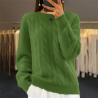 Women's Classic Chic Winter Sweater Green