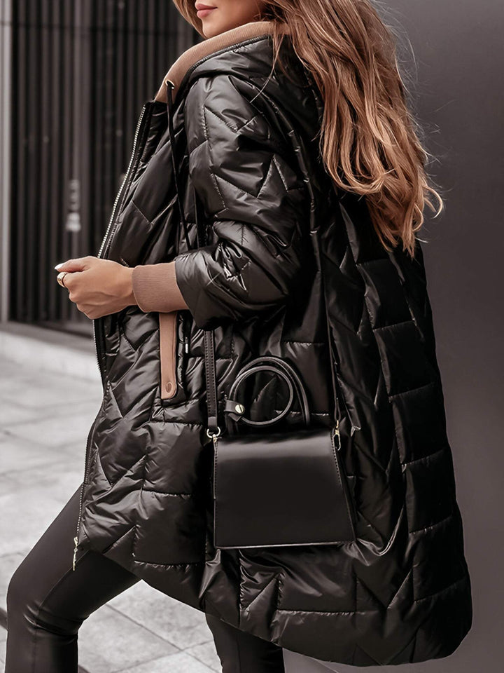 Women's Hooded Winter Jacket Puffer Coat For Cold Weather-MODAUTLET