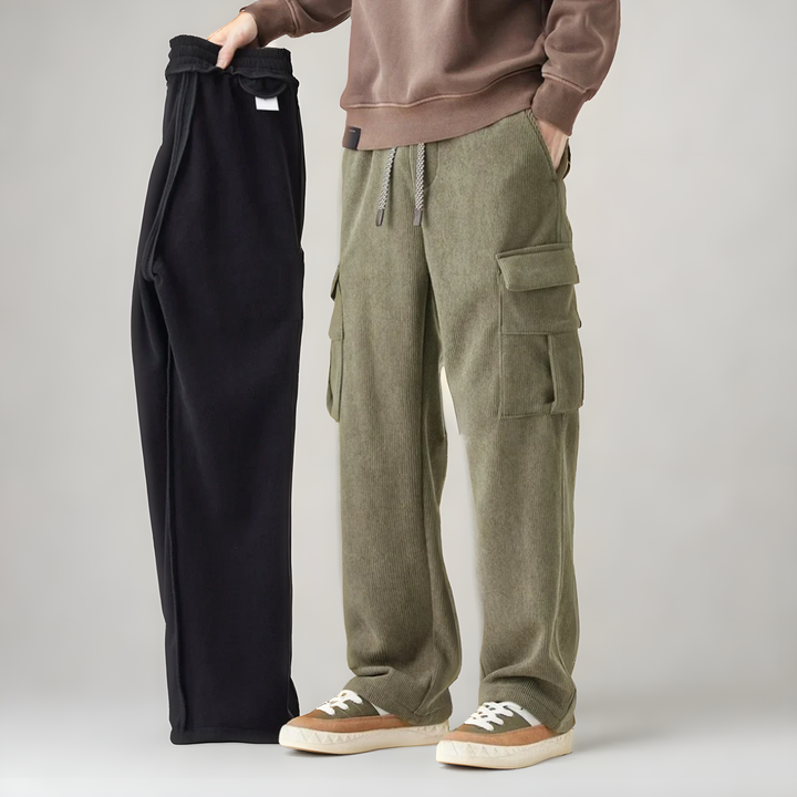 Men's FlexFit Ultra Soft Cargo Sweatpants Green