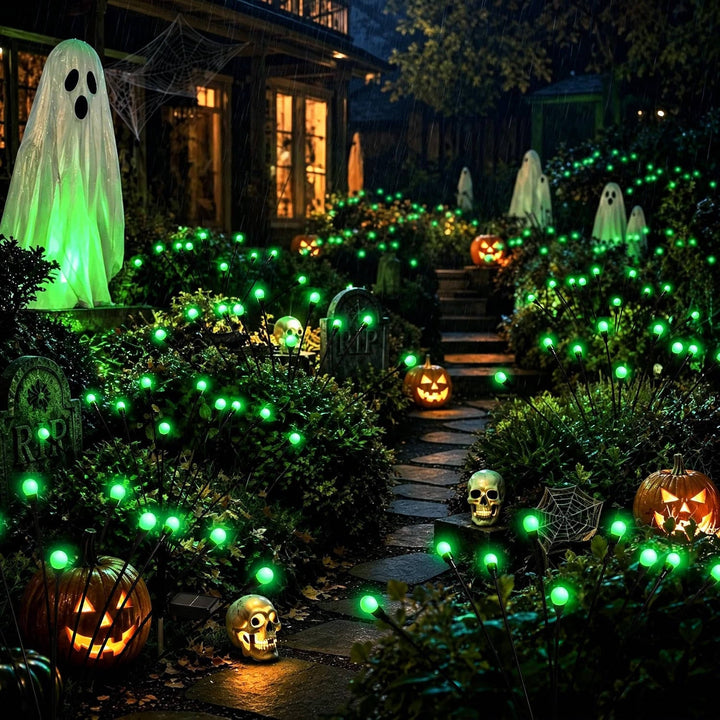 Halloween's 4 Pack Solar LED Lights for Outdoor Yard and Garden Decor