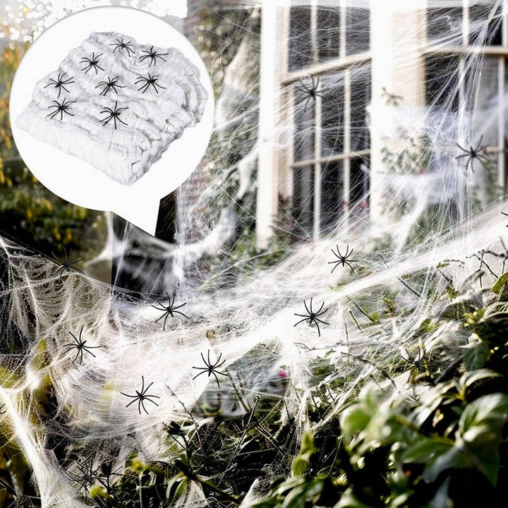 Halloween 2er-Pack riesige, haarige schwarze Spinnendekorationen für Partys, 5 FT
