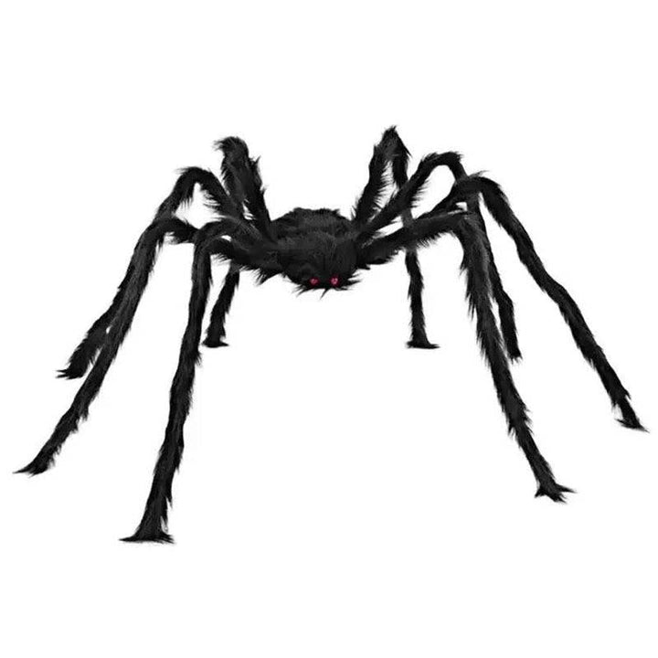 Halloween 2er-Pack riesige, haarige schwarze Spinnendekorationen für Partys, 5 FT