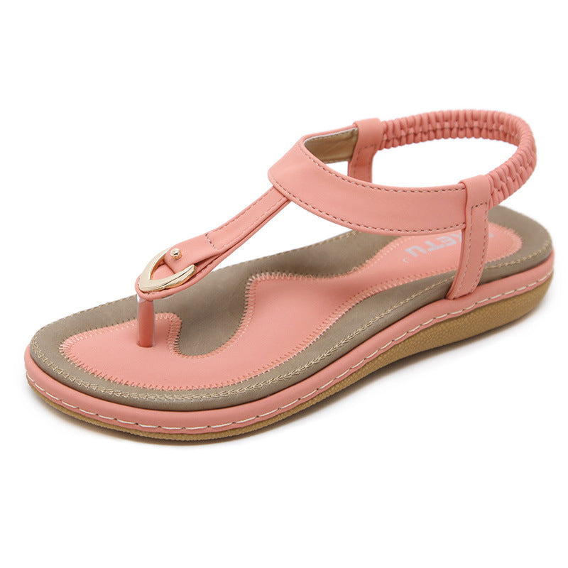 Women's Lightweight Strappy Flat Sandals Pink