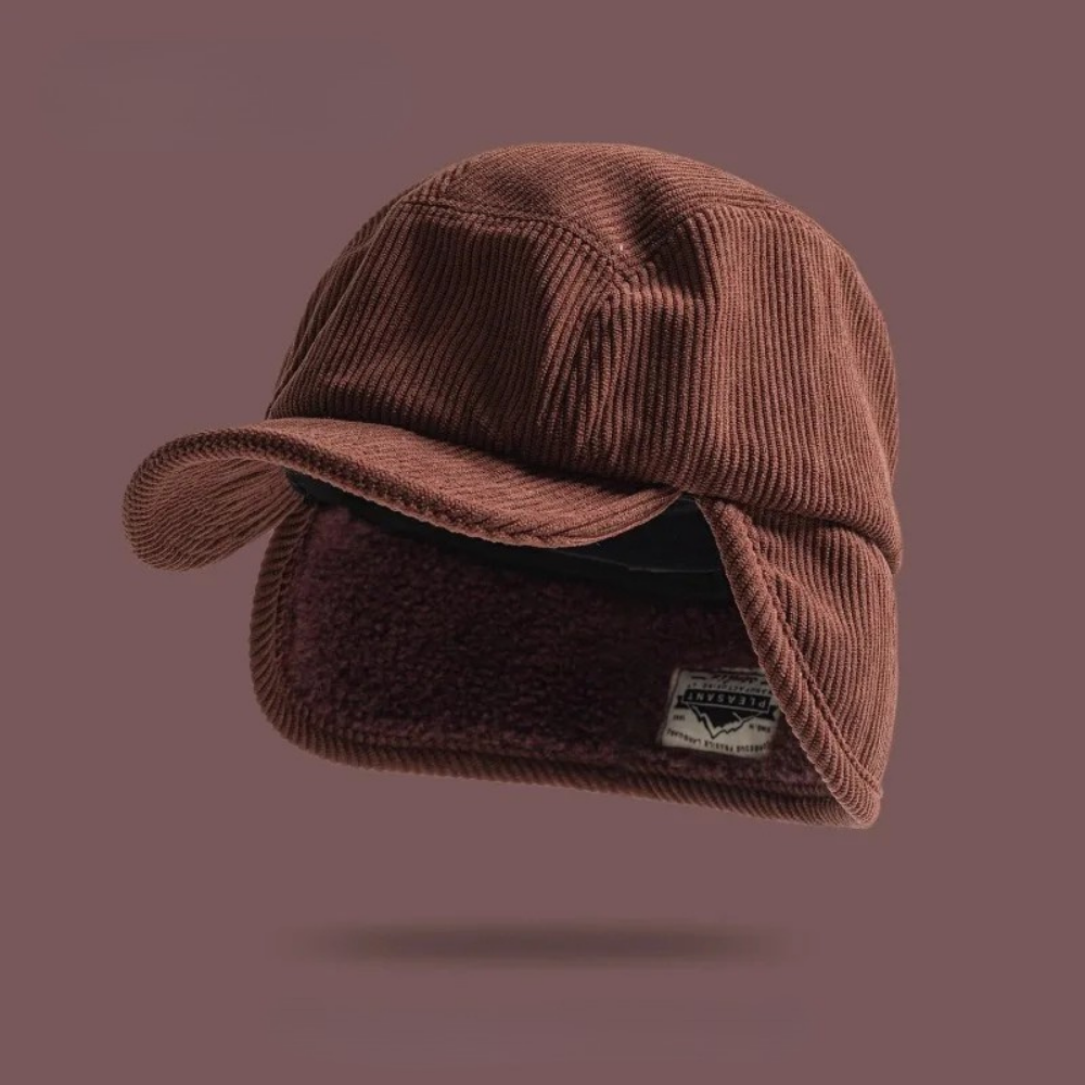 Stylish Corduroy Trapper Hat for All Seasons Espresso