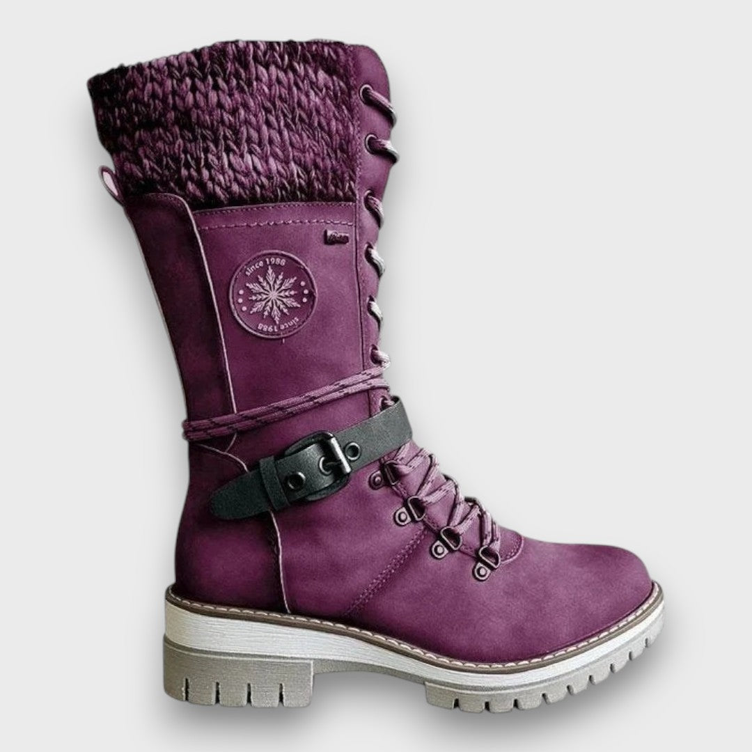 Women's Lace-Up Winter Boots-MODAUTLET