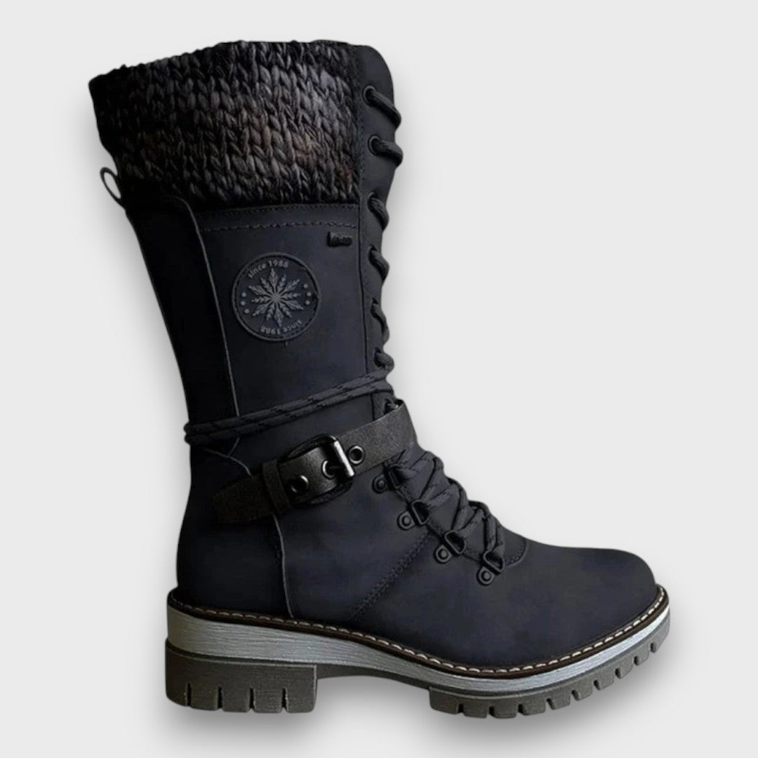 Women's Lace-Up Winter Boots-MODAUTLET
