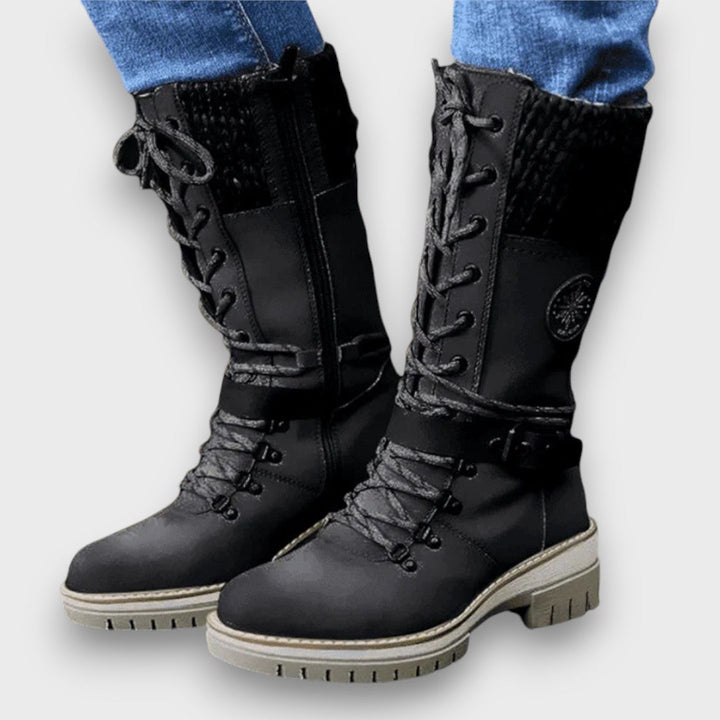 Women's Lace-Up Winter Boots-MODAUTLET