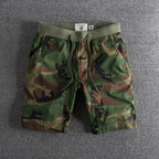 Camouflage Casual Shorts For Men Athletic Comfort Wear Green