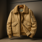 Men's Classic Bomber Jacket Khaki