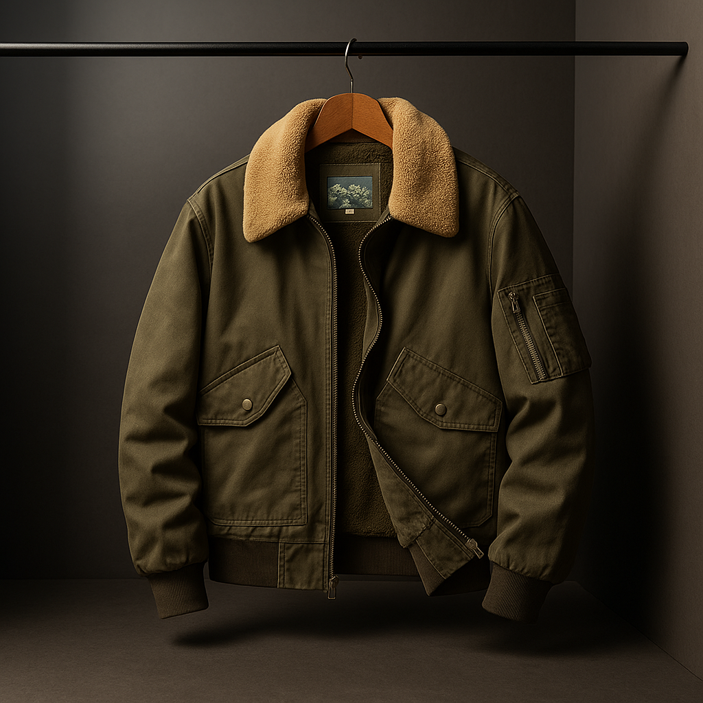 Men's Classic Bomber Jacket Green