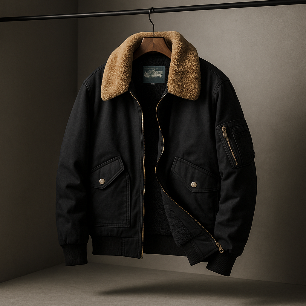 Men's Classic Bomber Jacket Black