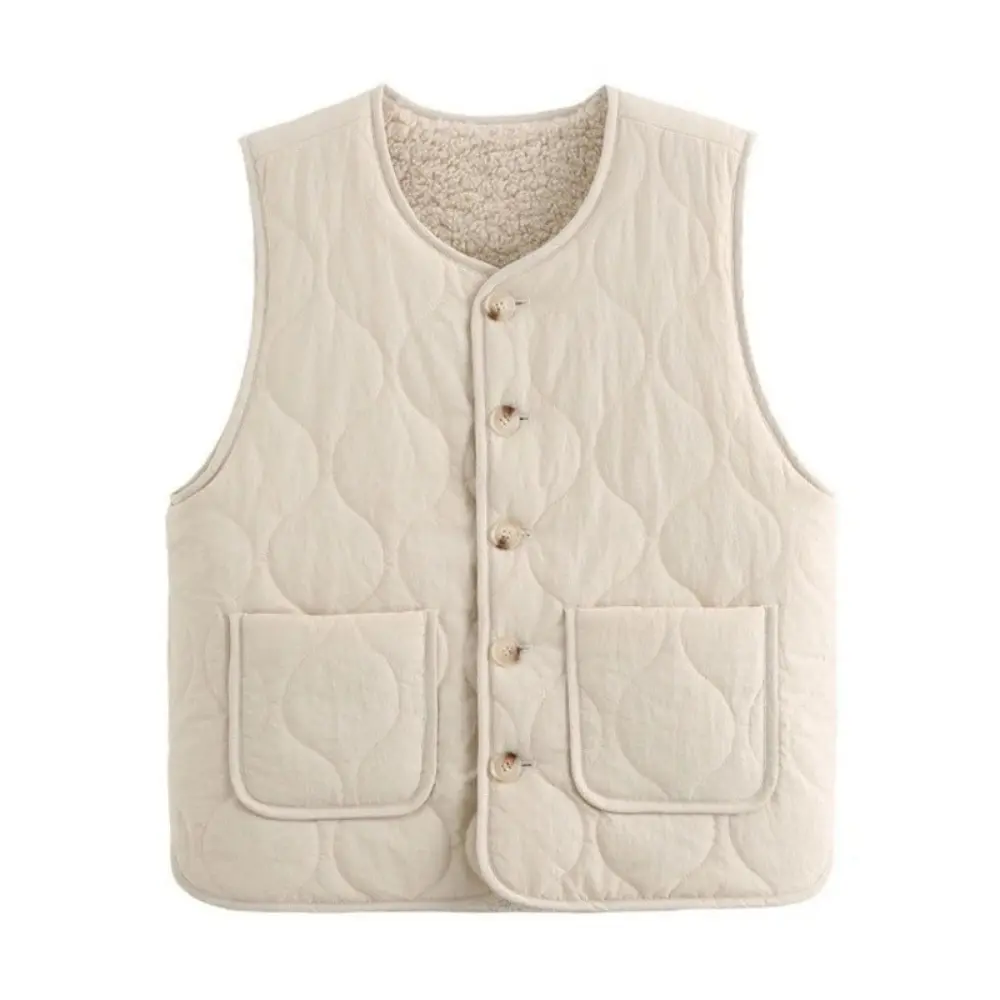 Double-Sided Button Vest in Jade