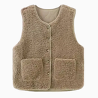 Double-Sided Button Vest in Jade