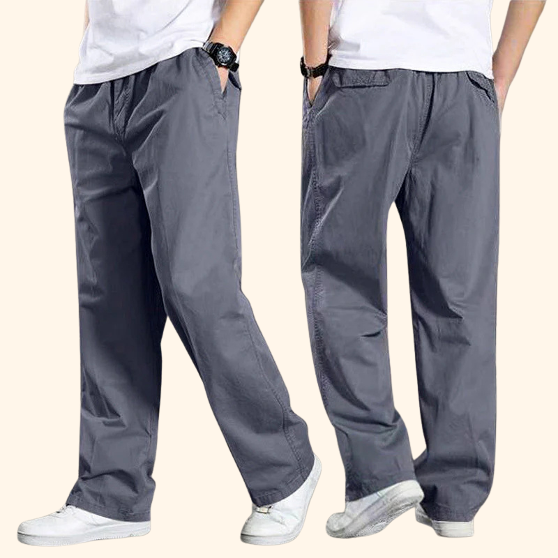 Men's Relaxed Utility Fit Cotton Cargo Pants-MODAUTLET