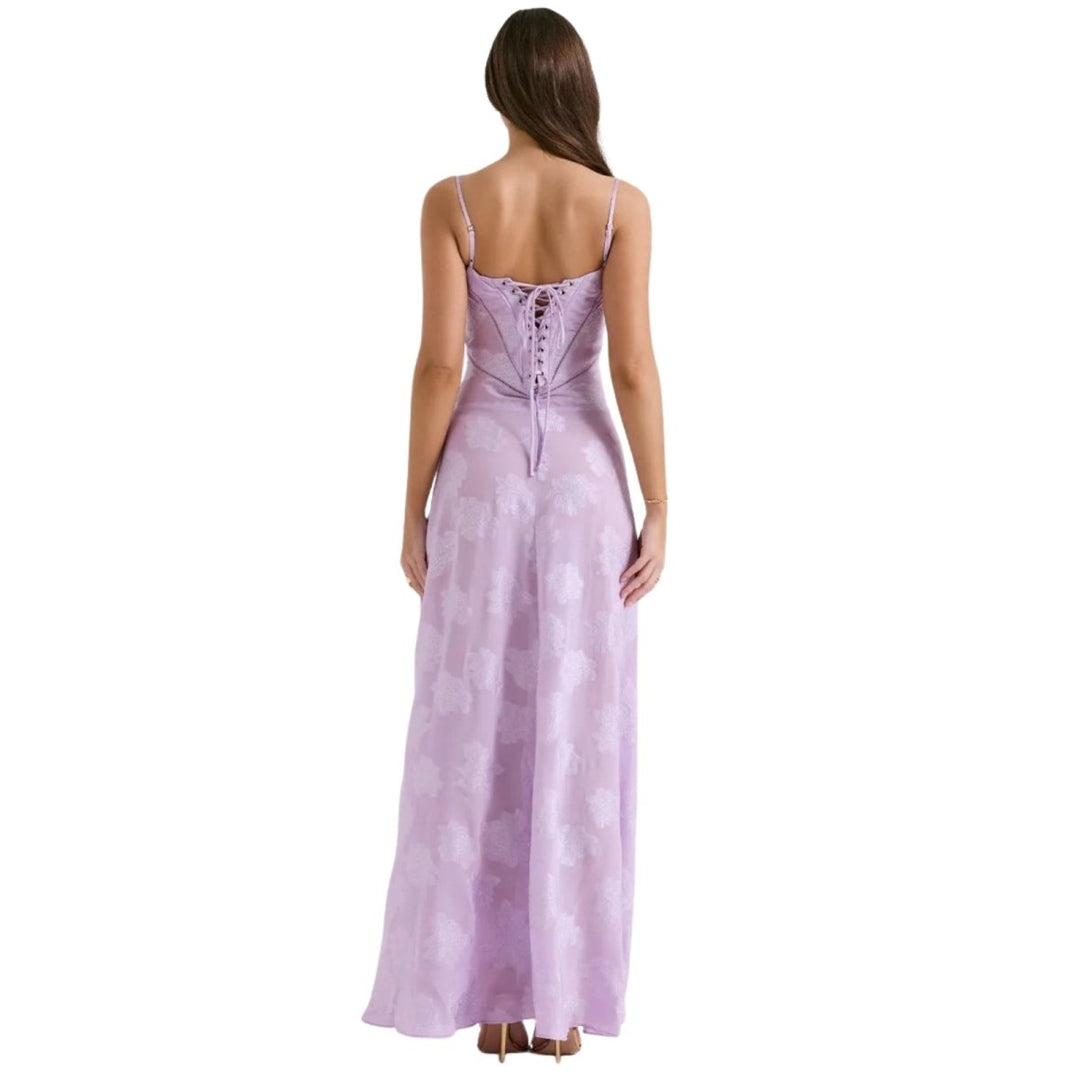 Jennifer | Vestido Maxi Fluído de Festa Sem Mangas para Mulher