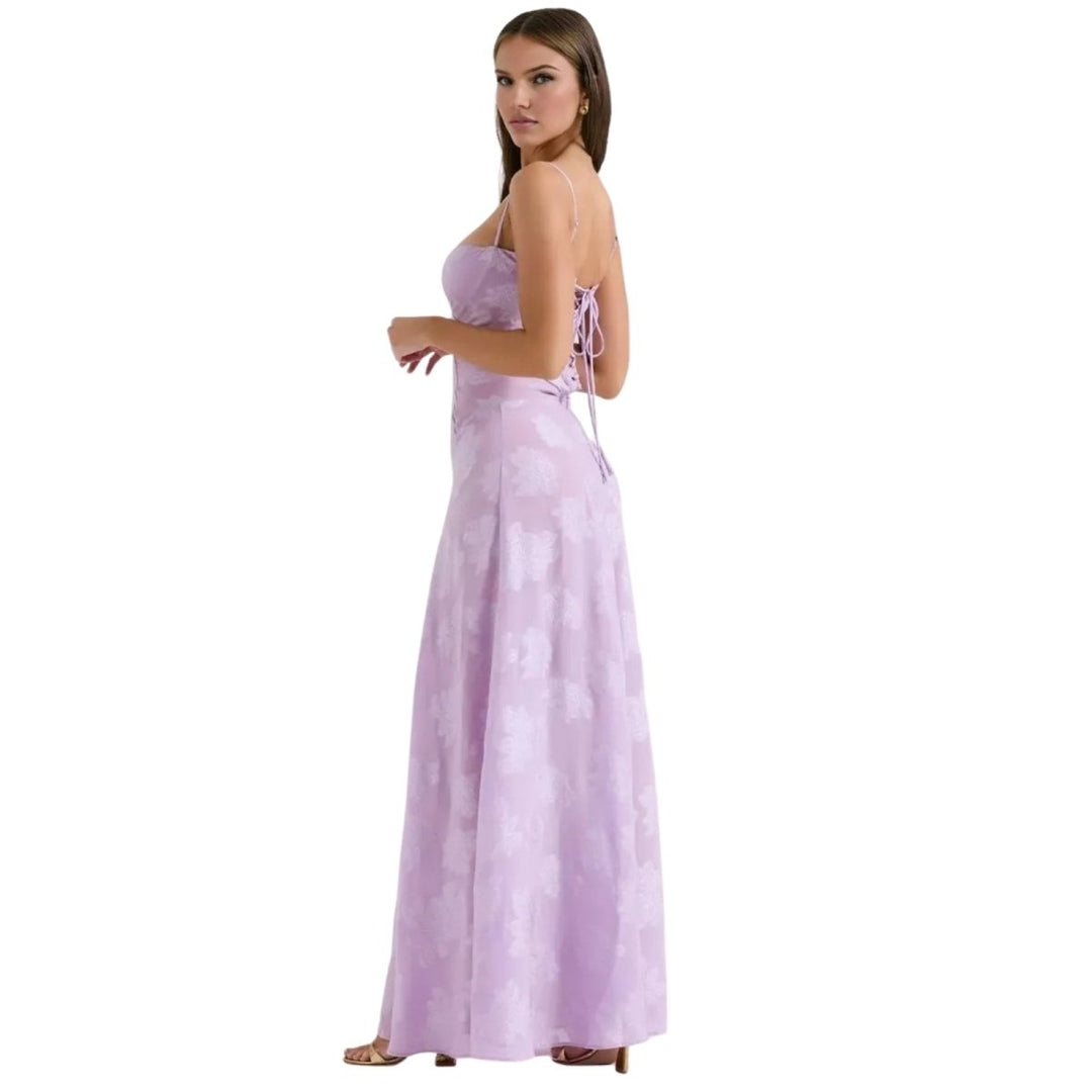 Jennifer | Vestido Maxi Fluído de Festa Sem Mangas para Mulher