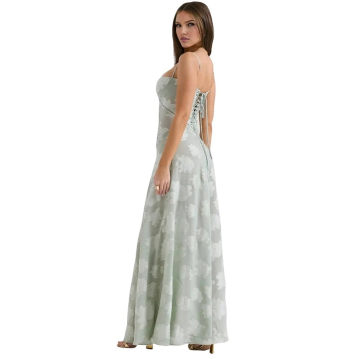 Jennifer | Vestido Maxi Fluído de Festa Sem Mangas para Mulher